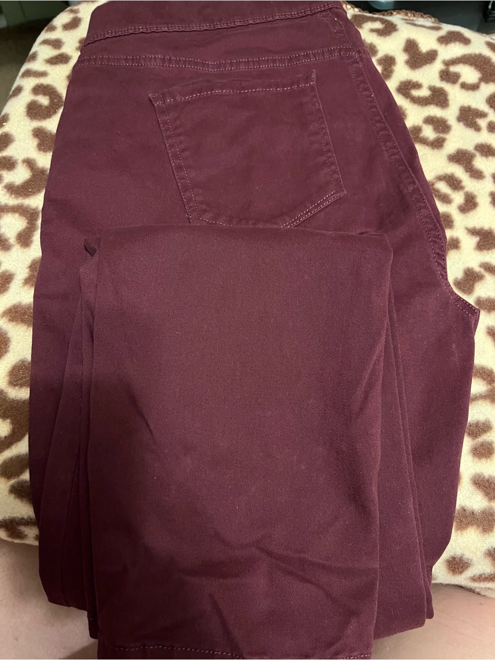 Gloria Vanderbilt Skinny Jeans in Deep Wine